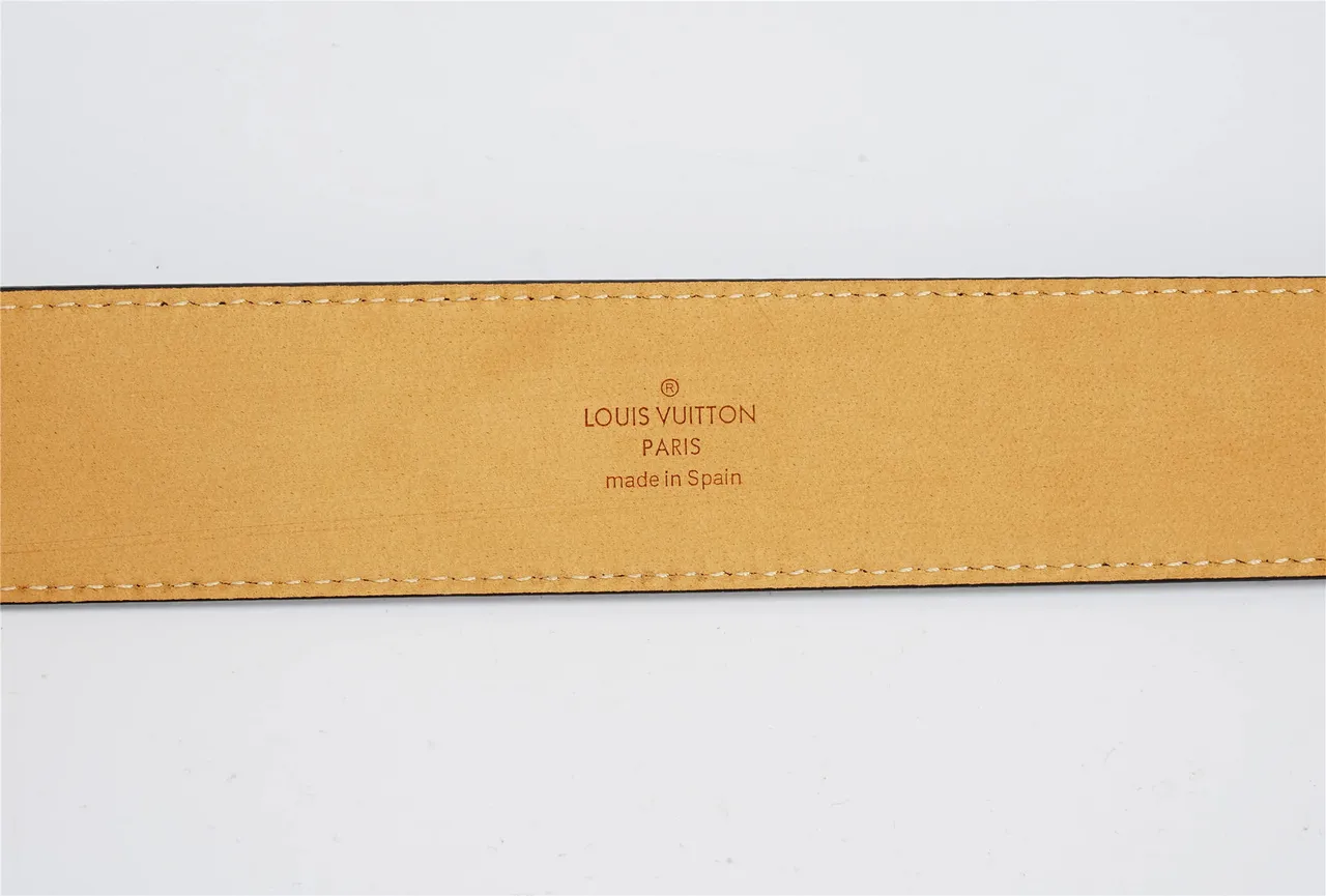 Louis Vuitton Turnlock Belt Damier Graphite Leather Belt 7