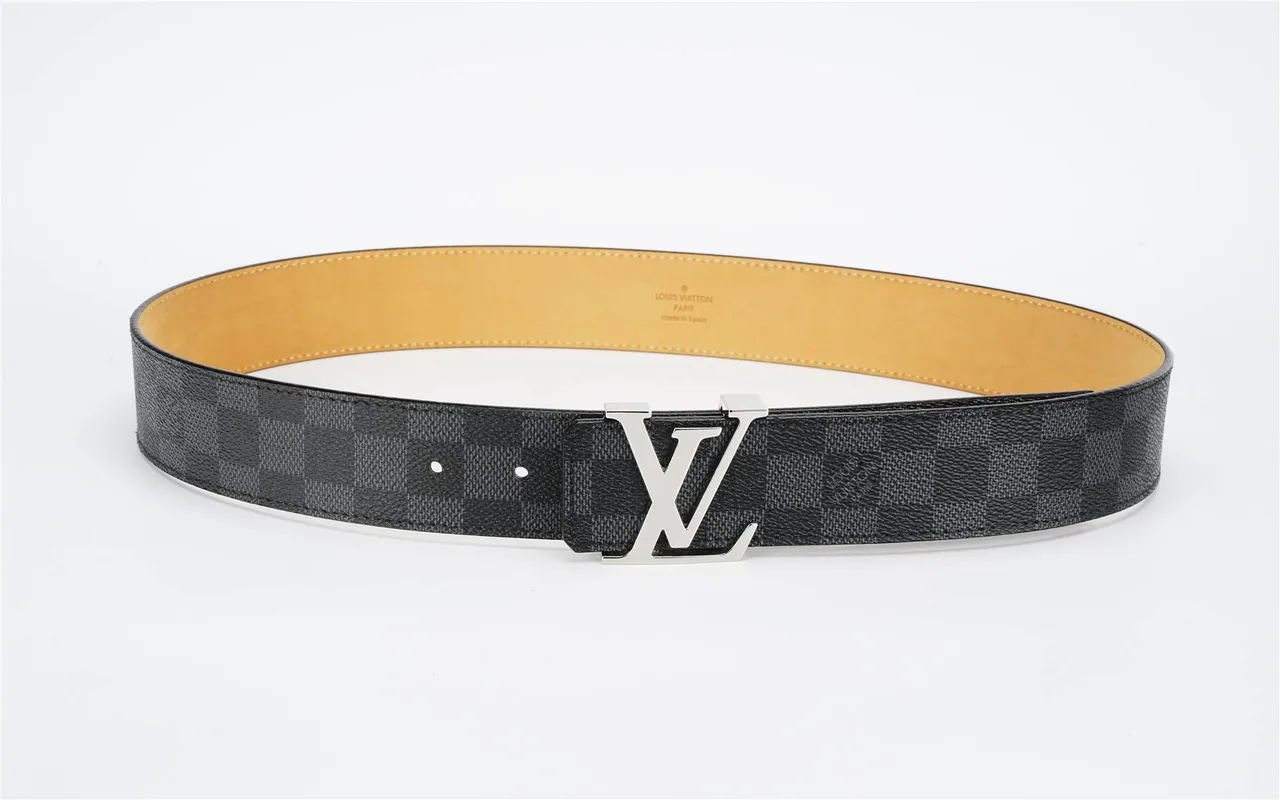 Louis Vuitton Turnlock Belt Damier Graphite Leather Belt 9