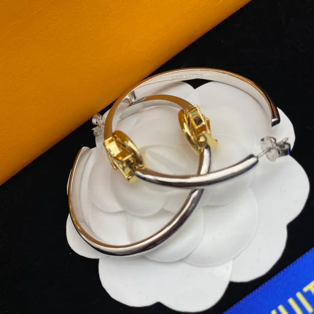 Louis Vuitton Two-Tone Monogram Circle Bangle Bracelets 3