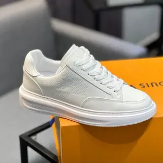 Louis Vuitton White Perforated Leather Lifestyle Sneakers