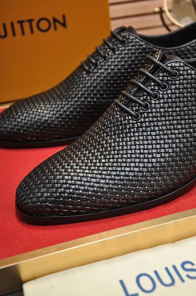 Louis Vuitton Couro Tecido Preto Oxford à Pique 2