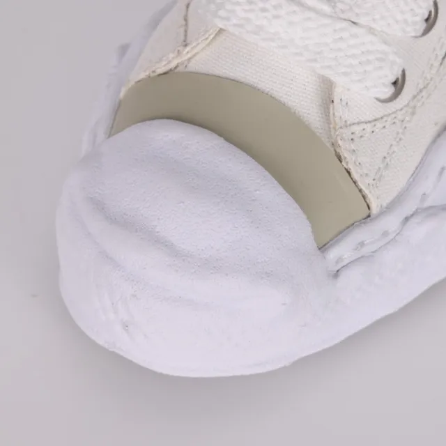 Maison Margiela White Beige Deconstructed Oversized Toe Cap Lifestyle Sneakers 5