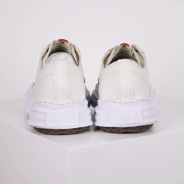 Maison Margiela White Beige Deconstructed Oversized Toe Cap Lifestyle Sneakers 8