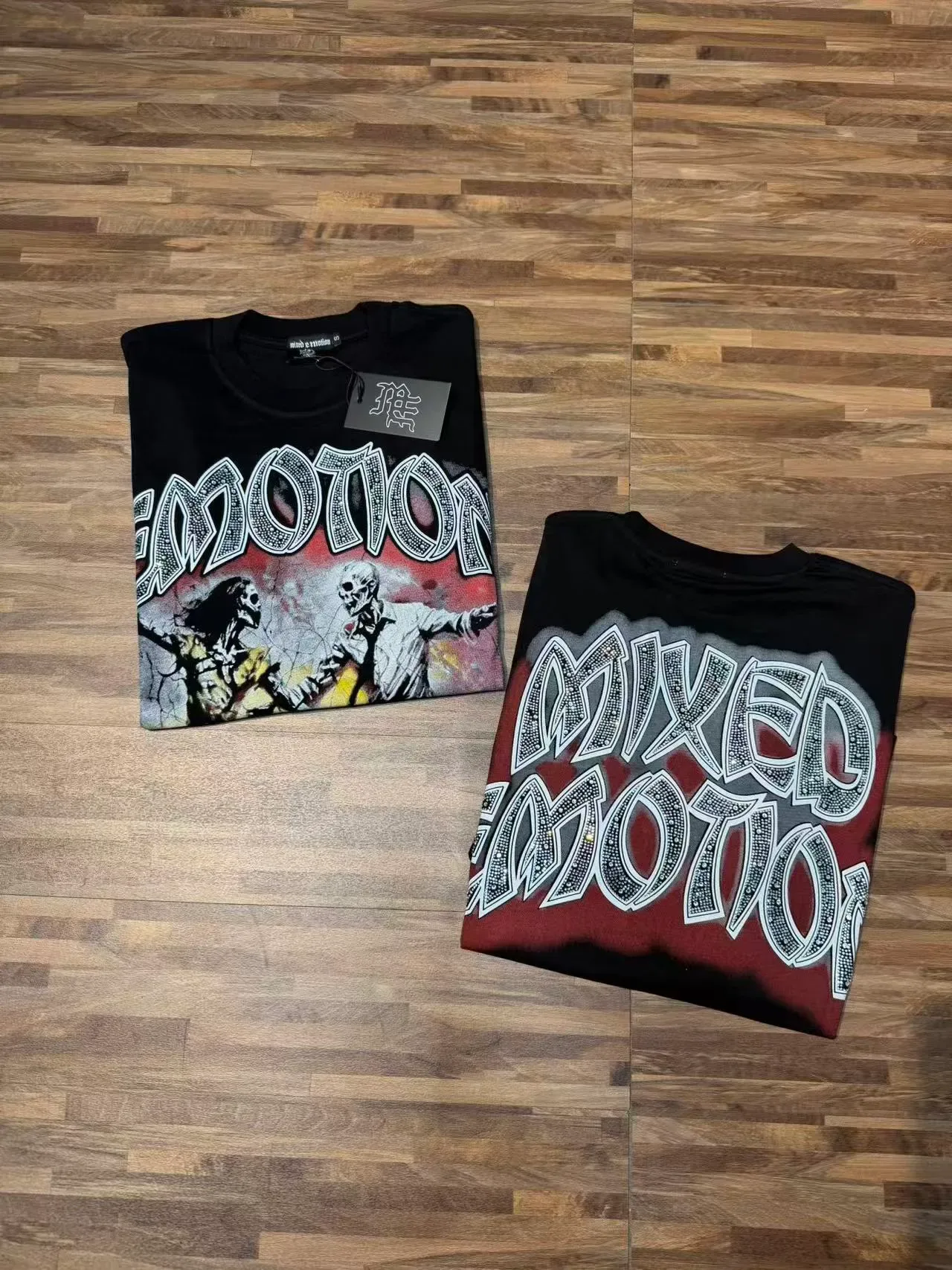 Mixed Emotion Graphic Print Oversized T-Shirt 6