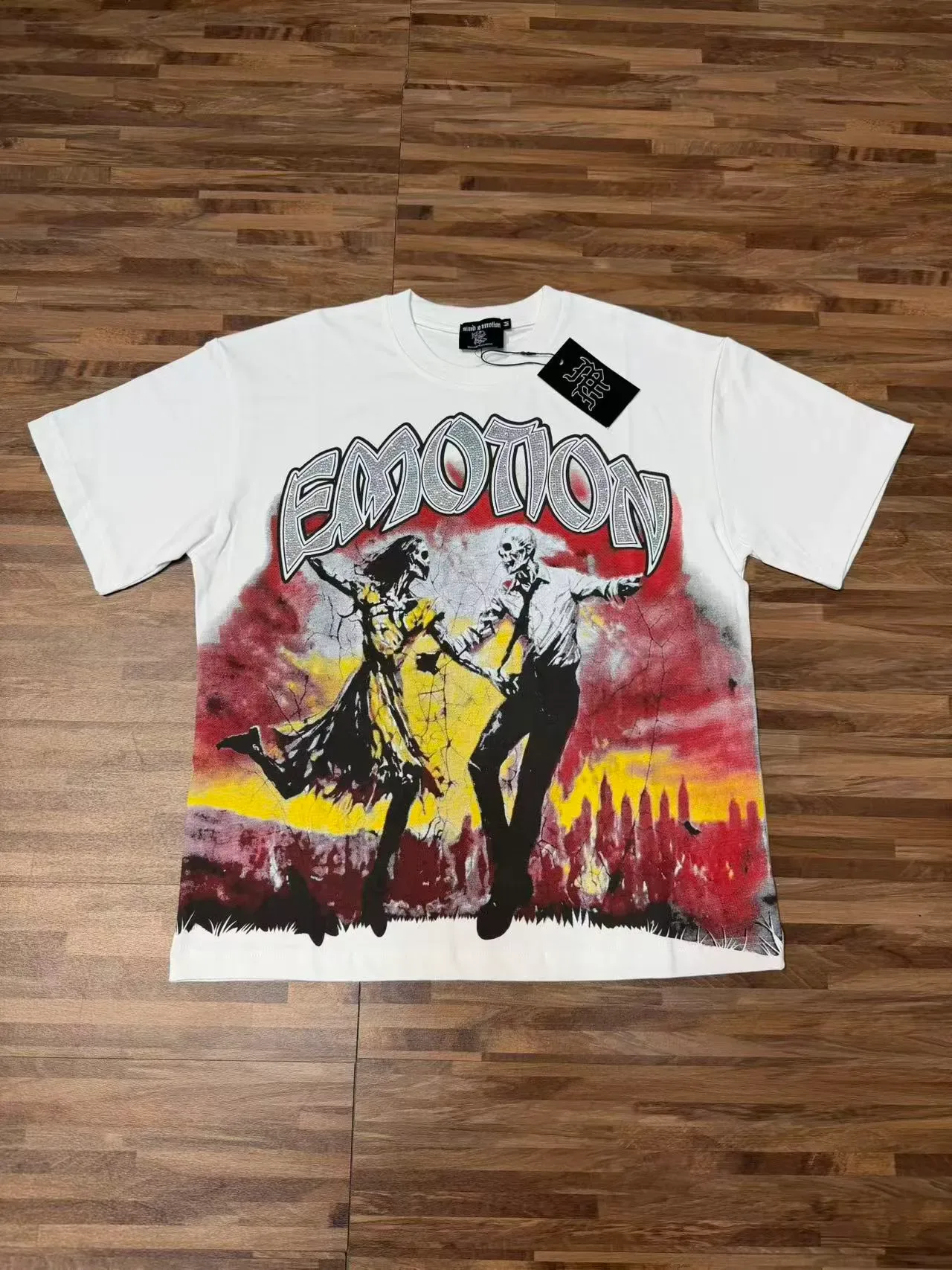 Mixed Emotion Graphic Print Oversized T-Shirt 8