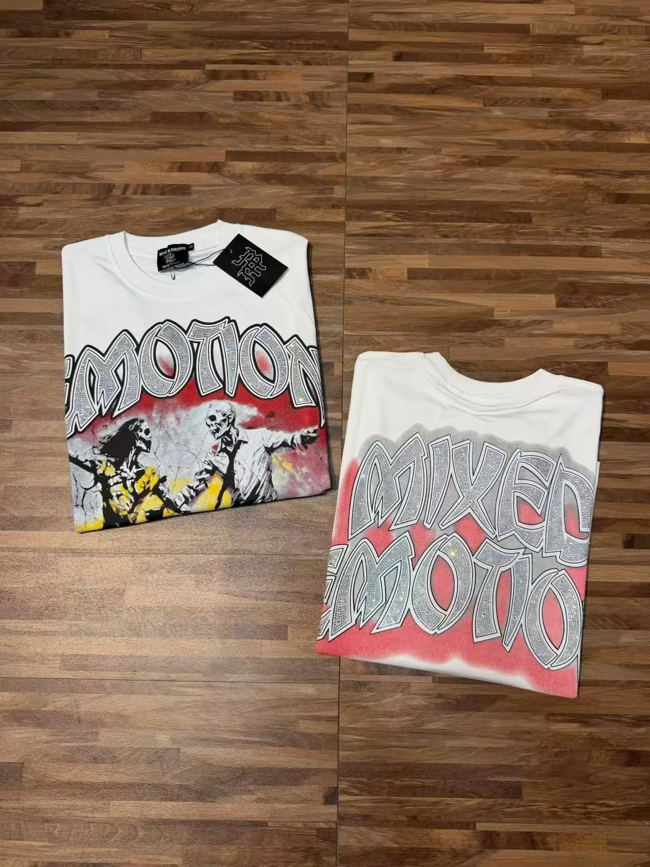Mixed Emotion Graphic Print Oversized T-Shirt 10