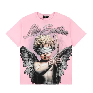 Camiseta rosa con estampado gráfico Mixed Emotion Life Emotion