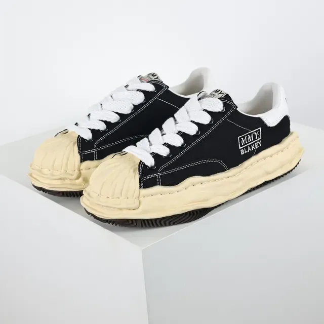 MM6 Maison Margiela Black Beige Deconstructed Sculpted Midsole Lifestyle Sneakers 2