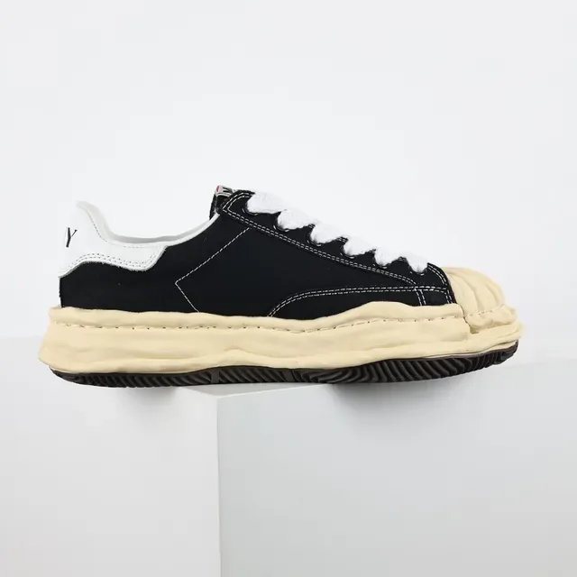 MM6 Maison Margiela Black Beige Deconstructed Sculpted Midsole Lifestyle Sneakers 7
