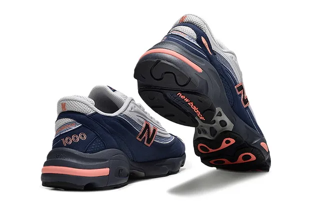 New Balance 1000 Navy and Pink Tênis Chunky 3