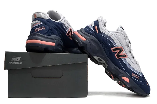 New Balance 1000 Navy and Pink Tênis Chunky 6