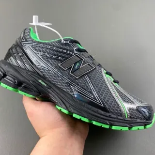 New Balance 1080 Black and Lime Green Running Shoes
