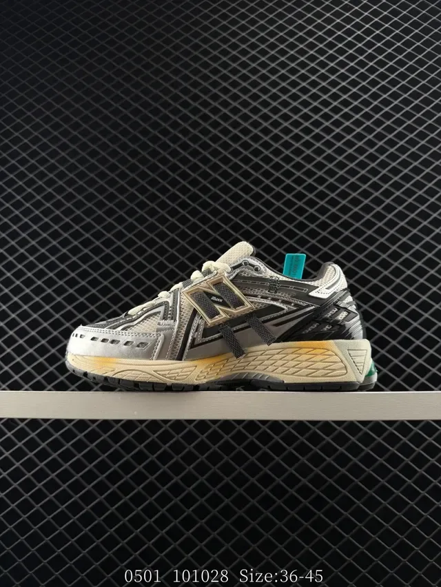 New Balance 1906R Gray Black Cream Green Lifestyle Sneakers 5
