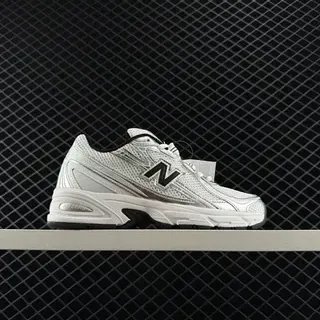 New Balance 740 Series White and Black Retro Lifestyle Sneakers