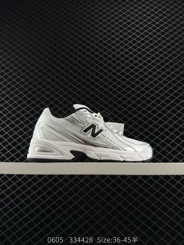 New Balance 740 Series Sneakers Rétro Lifestyle Blanc et Noir 6