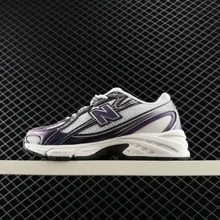New Balance 740 أبيض بنفسجي رترو راكض أسلوب حياة حذاء رياضي
