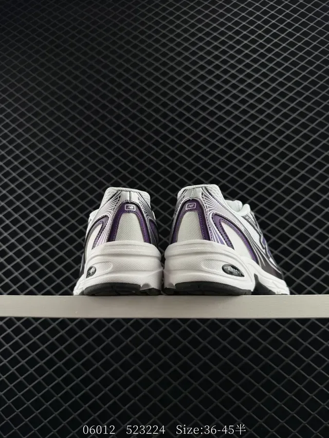 New Balance 740 White Purple Retro Runner Lifestyle Sneakers 4