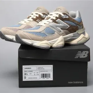 New Balance 9060 Beige Brown Blue Lifestyle Sneakers