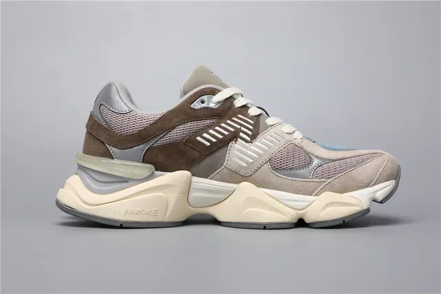 New Balance 9060 Beige Brown Blue baskets lifestyle 8