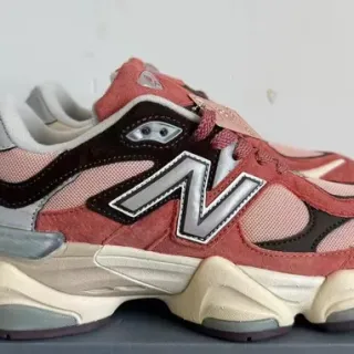 New Balance 9060 Dusty Rose Black Silver حذاء تشونكي