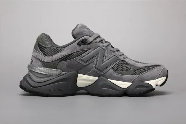 New Balance 9060 Chaussures Chunky Gris Maille et Daim 8