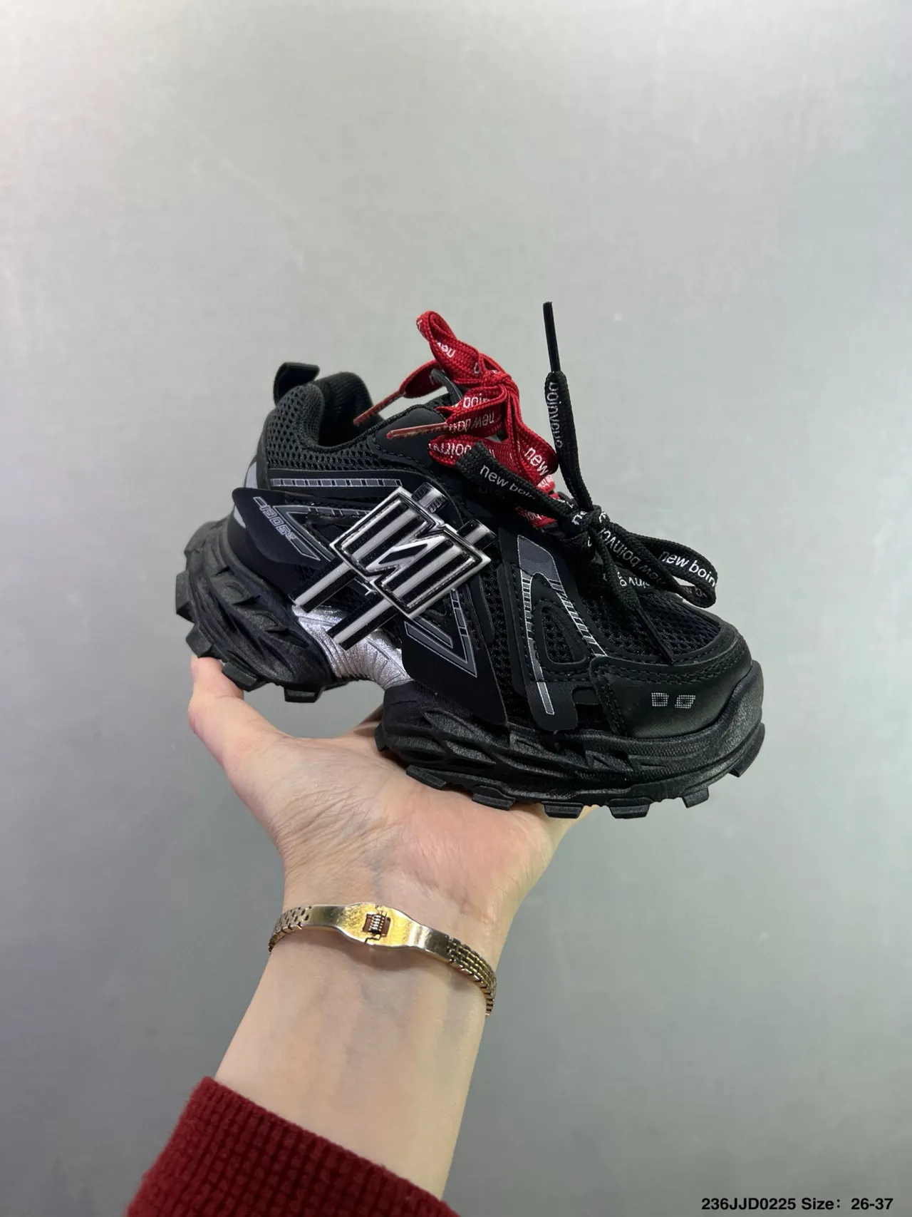 New Balance 9060 Gray Purple Chunky Sneakers 10