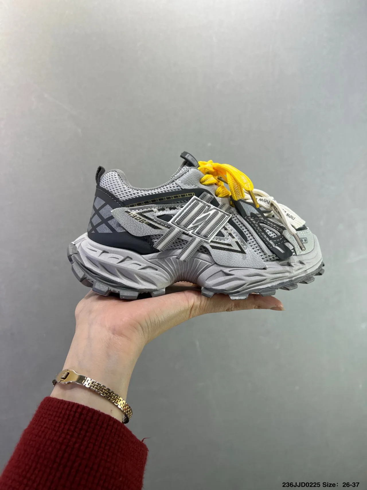 New Balance 9060 Gray Purple Chunky Sneakers 15