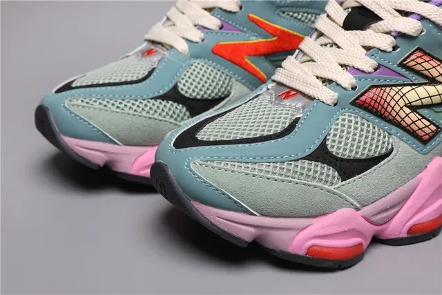 New Balance 9060 Multicolor Grid Logo Lifestyle Sneakers 4