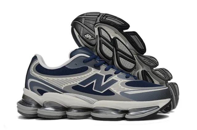 New Balance 9060 Chaussures de course Navy et Gris 4