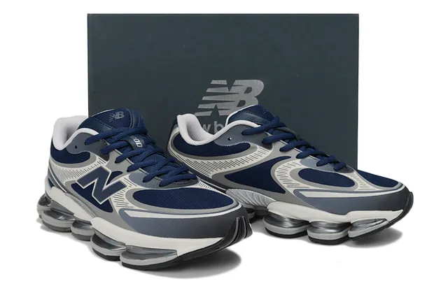 New Balance 9060 Chaussures de course Navy et Gris 5