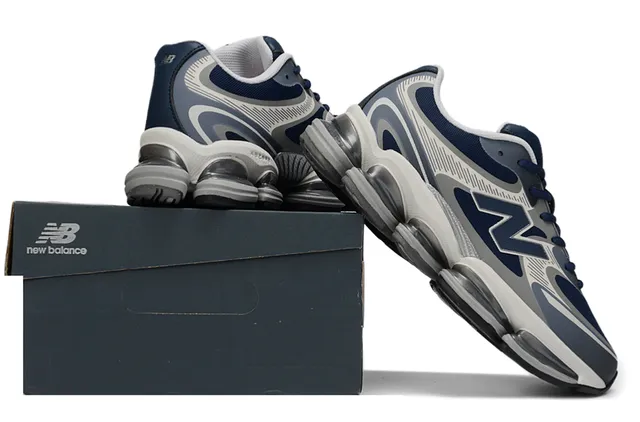 New Balance 9060 Chaussures de course Navy et Gris 6