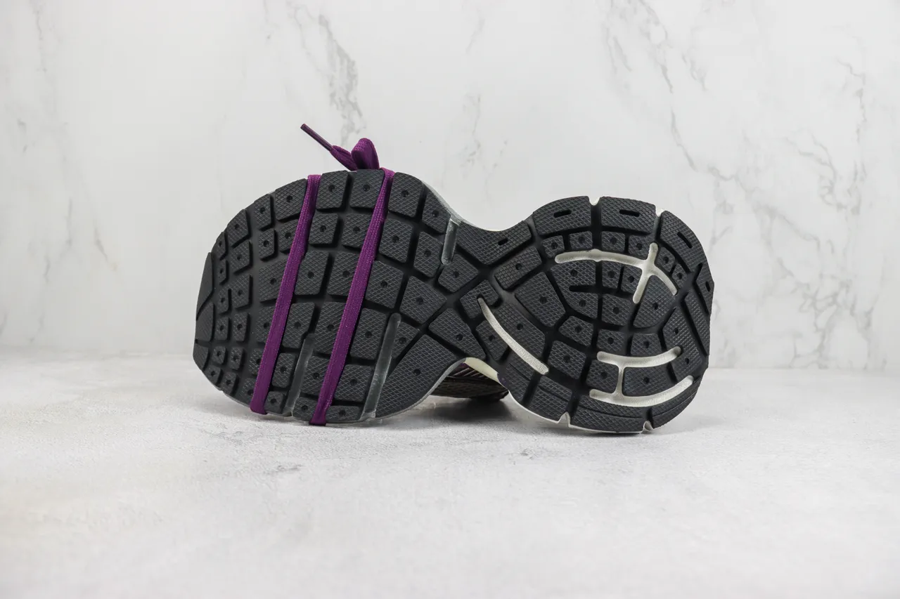New Balance 9060 Roxo Bege Sola Multicamadas Malha e Construção de Superposição Sintética Tênis Chunky 8