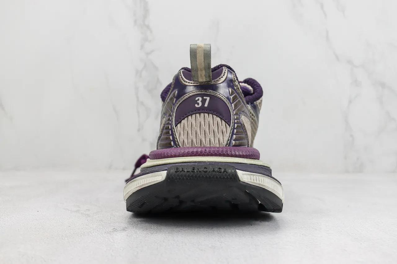 New Balance 9060 Roxo Bege Sola Multicamadas Malha e Construção de Superposição Sintética Tênis Chunky 9