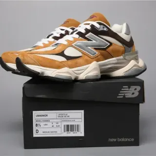 New Balance 9060 Tan Brown Suede Lifestyle Sneakers
