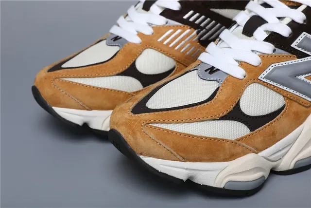 New Balance 9060 Tênis lifestyle de camurça marrom tan 6