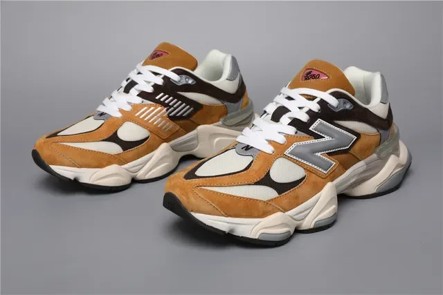 New Balance 9060 Tênis lifestyle de camurça marrom tan 7