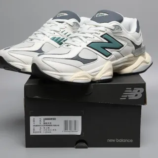 New Balance 9060 White Gray Teal Lifestyle Sneakers