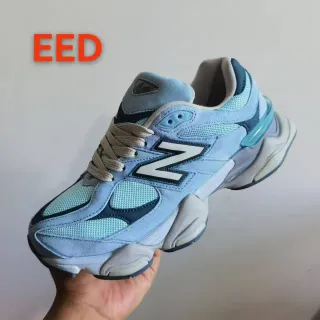 New Balance 990 Light Blue and Navy Chunky Sneakers