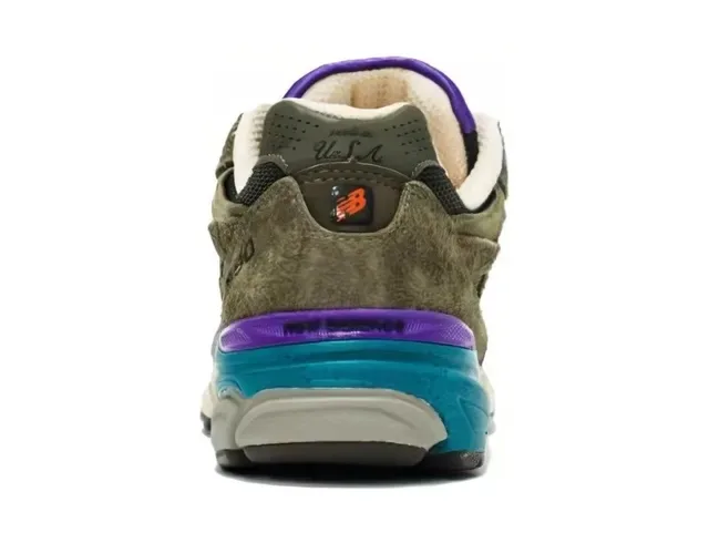New Balance 990 Olive Green Purple Teal zapatillas lifestyle 3