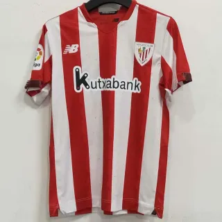 New Balance Athletic Club Bilbao Red and White Striped Jersey