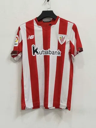 New Balance Athletic Club Bilbao Maillot Rayé Rouge et Blanc 2