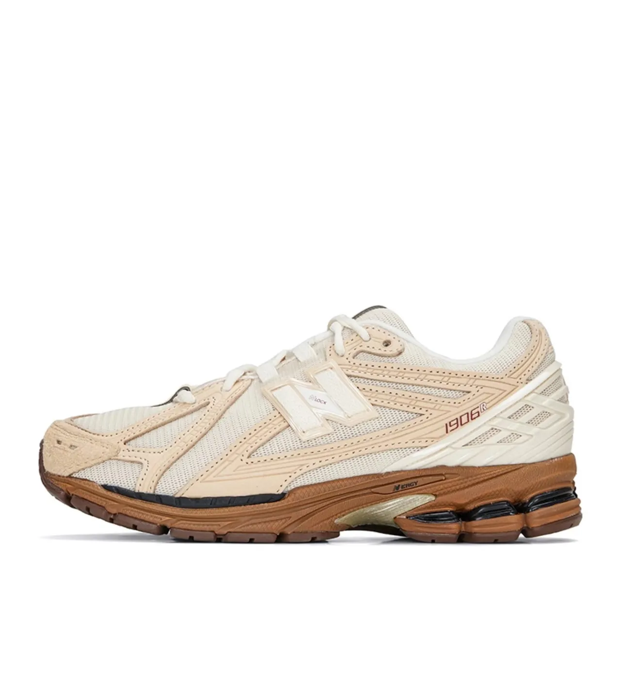 New Balance Beige Marron Maillage Multicouche Et Haut Synthétique Blocage De Couleur Tonal Chaussures Lifestyle 1