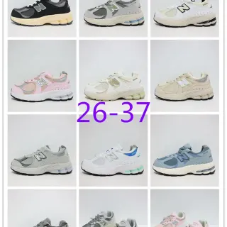New Balance أسود رمادي silhouette سميك شبكة وتغطية اصطناعية أحذية رياضية للأسلوب الحياتي