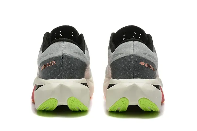 New Balance FuelCell Elite Cinza Preto Malla Engineered Upper Midsole Geométrico Tênis de Running 4