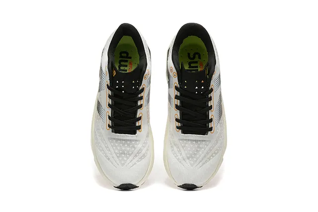 New Balance FuelCell Elite Blanc Noir Maille Engineered Médiomelle Rockered Carbon-Infused Chaussures de course 2