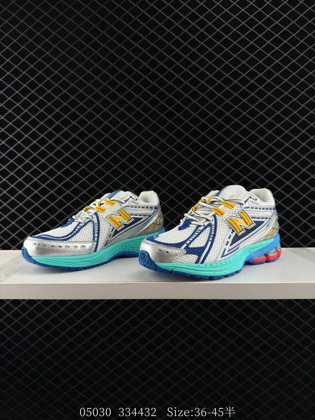New Balance M1906 Argent Bleu Mailles Stratifiées et Superpositions Synthétiques Semelle Sculptée Sneakers Chunky 3