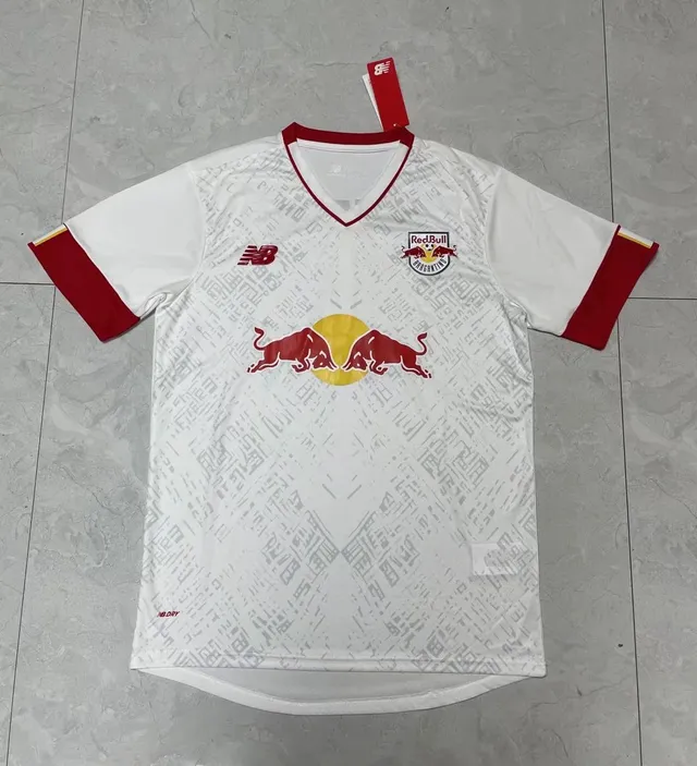 New Balance RB Leipzig White Red Trim Soccer Jersey 3