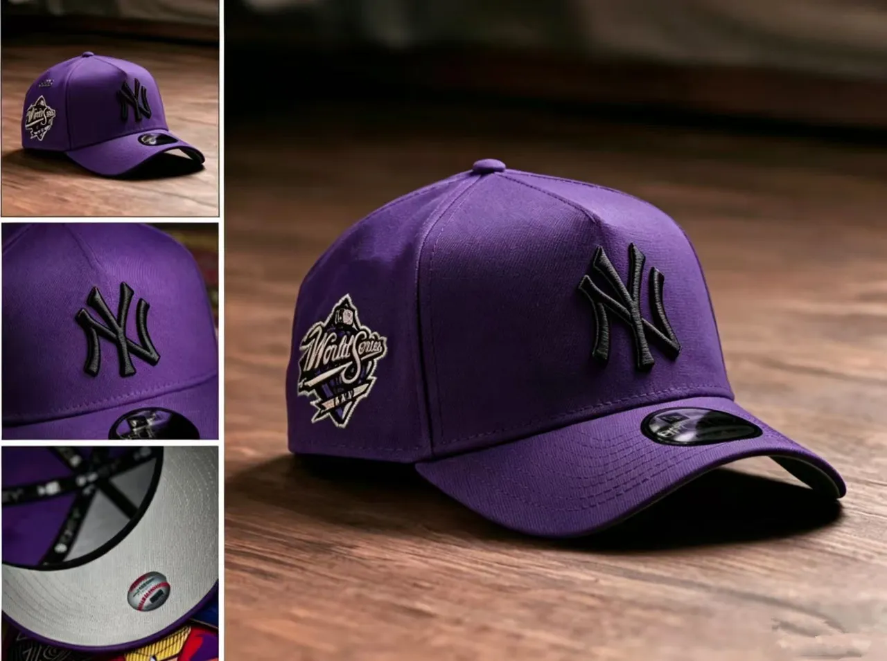 New Era 9FORTY Navy and Blue Gold Yankees 2000 World Series Baseball Cap 12