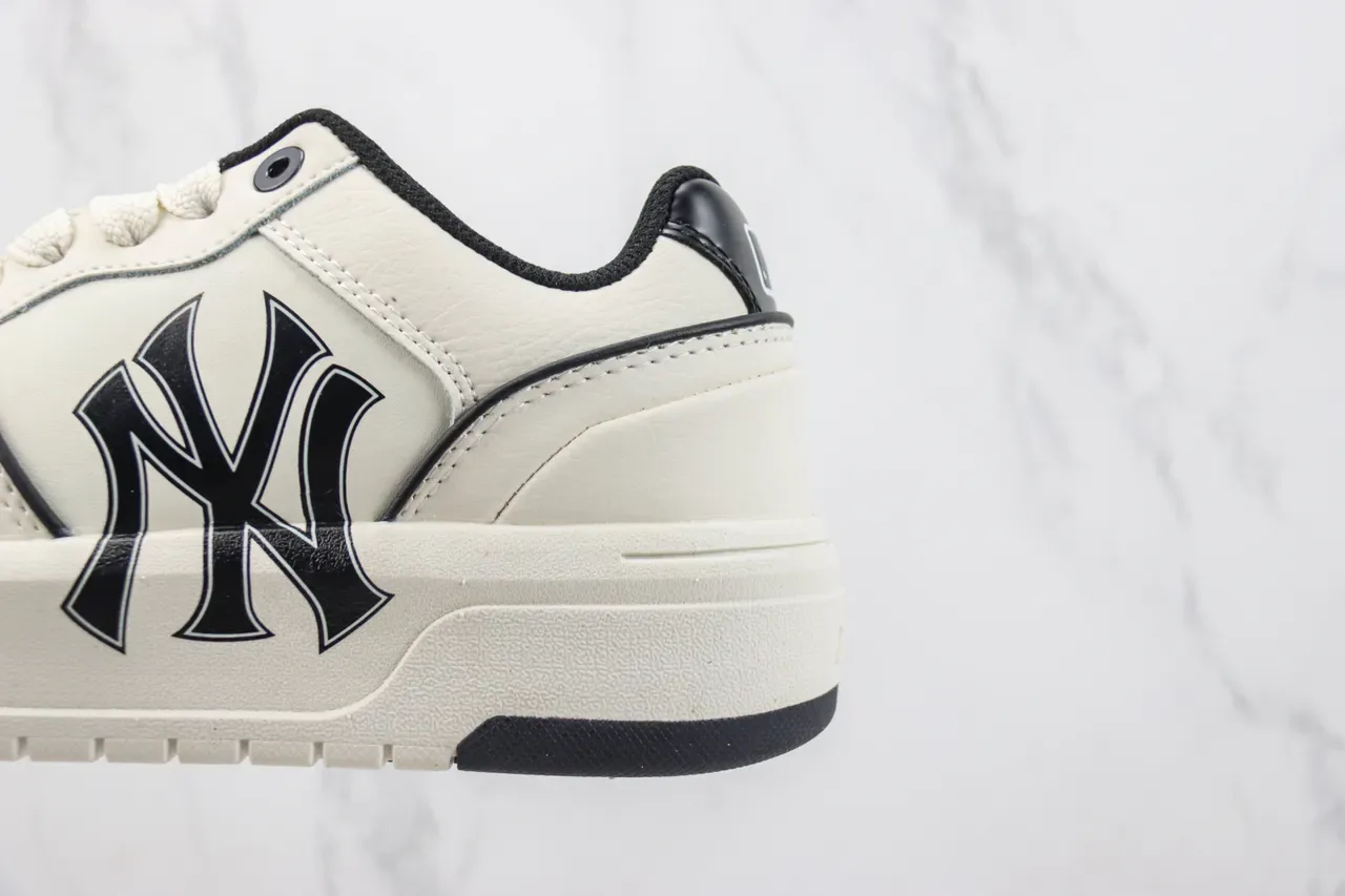New Era Beige Black Platform Sole Interlocking NY Logo Lifestyle Sneakers 7