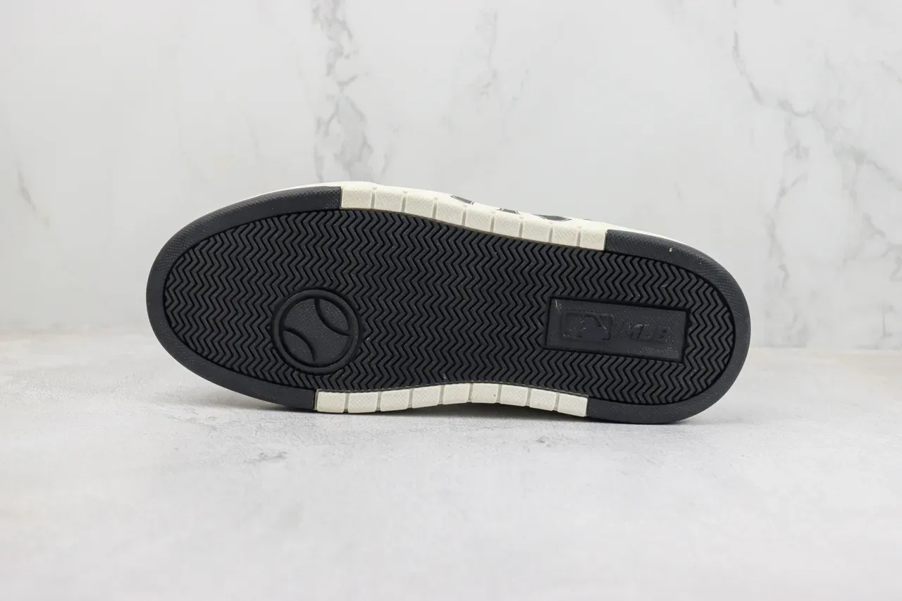 New Era Beige Black Platform Sole Interlocking NY Logo Lifestyle Sneakers 8